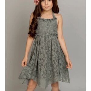 Joyfolie Sonyah Dress in Neutral green